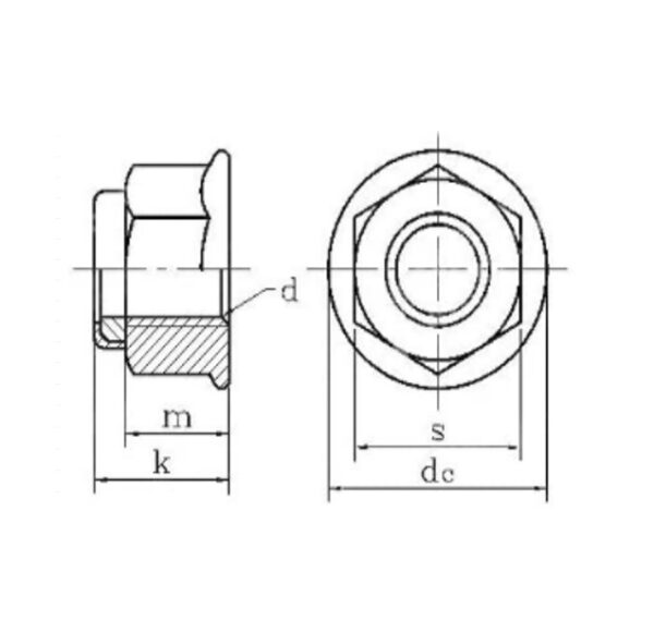 Flange Nylock Nuts | Bhavya Indsutries