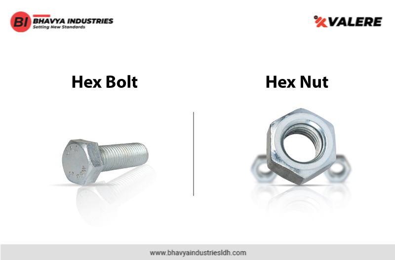 Hex bolts and hex nuts | Bhavya Industries - Hex Bolts Manufacturers in Ludhiana