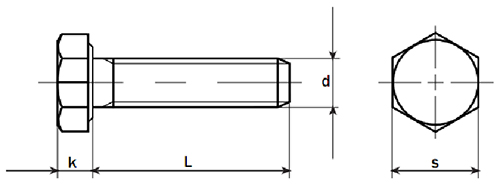 Din 933 / ISO 4017